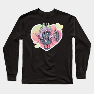 Chai Vaporwave Monster Girl Long Sleeve T-Shirt